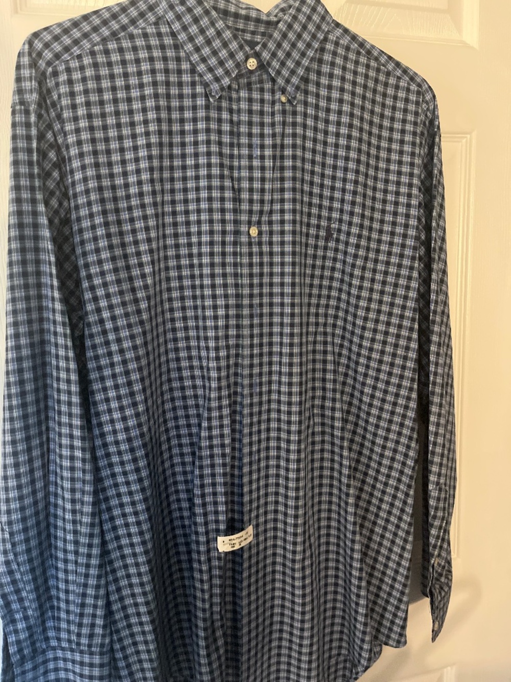 Ralph Lauren Men’s blue plaid long sleeve shirt